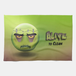 Frankenmoji Kitchen Linen Tea Towel