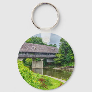 Frankenmuths Covered Bridge Key Ring