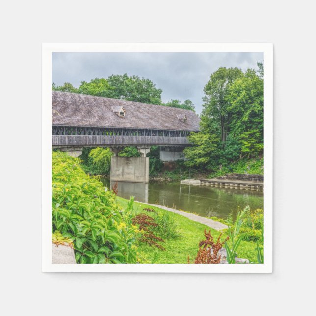 Frankenmuths Covered Bridge Napkin (Front)