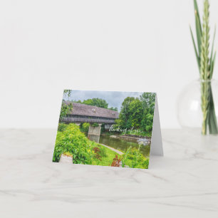 Frankenmuths Covered Bridge Thinking Of You Card