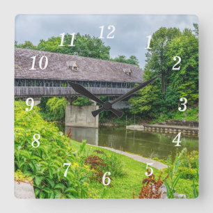 Frankenmuths Covered Bridge Wall Clock