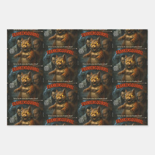 Frankensquirrel Wrapping Paper Sheet