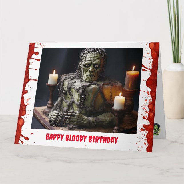 Frankenstein Birthday Card (Front)