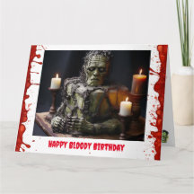 Frankenstein Birthday Card