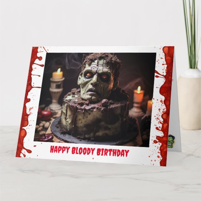 Frankenstein Birthday Card (Front)