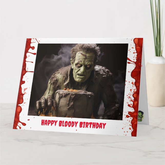 Frankenstein Birthday Card (Front)