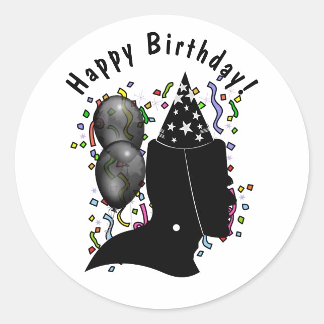 Frankenstein Birthday Classic Round Sticker (Front)