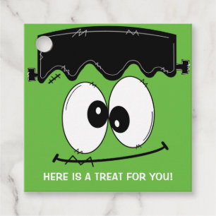 Frankenstein Birthday Party Halloween Favour Tags