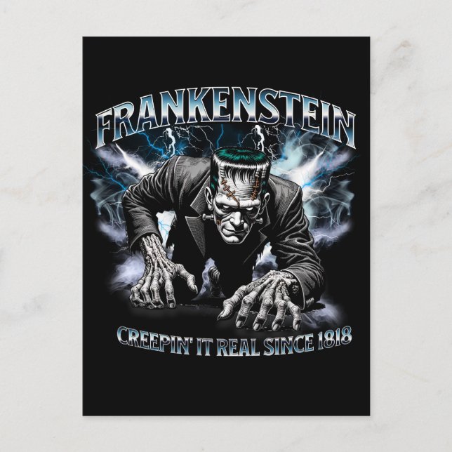 Frankenstein Bootleg Style Postcard (Front)