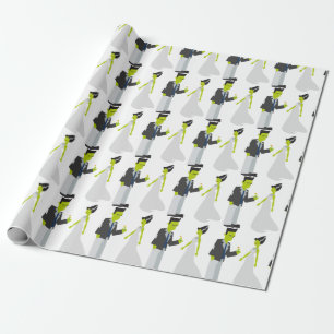 Frankenstein & Bride Wrapping Paper