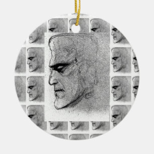 FRANKENSTEIN BW ORNAMENT