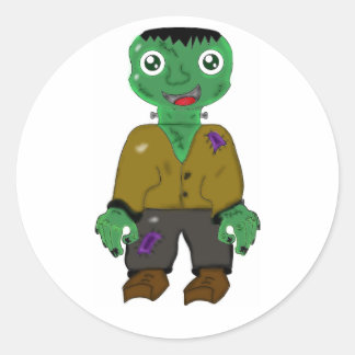 Frankenstein  classic round sticker