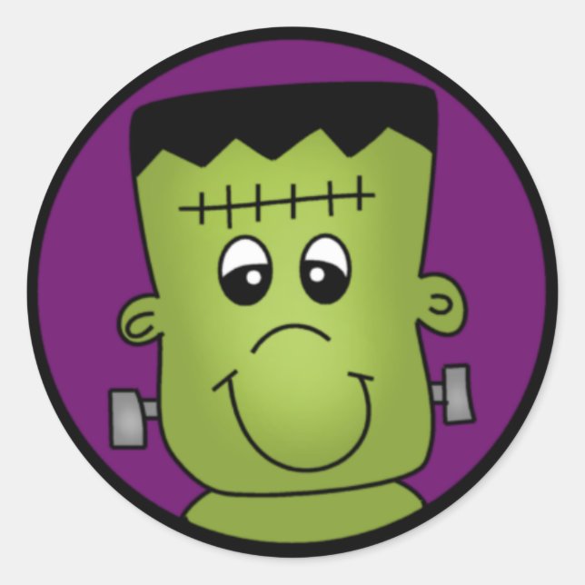 Frankenstein Classic Round Sticker (Front)