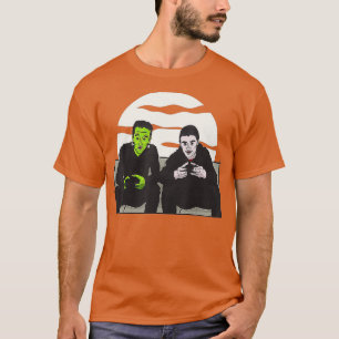 Frankenstein Dracula Gaming Funny Halloween Gamer  T-Shirt