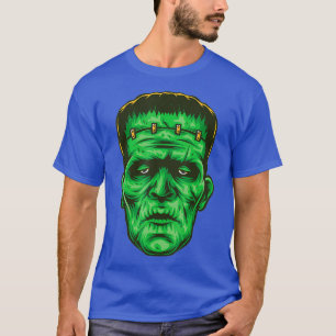 Frankenstein face zombie gift for lover costume T-Shirt