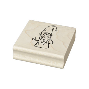Frankenstein Gnome Rubber Stamp