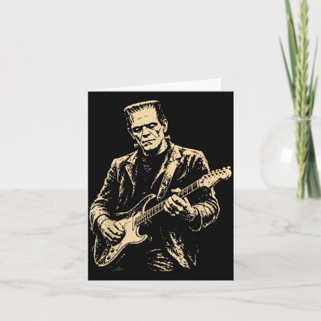 Frankenstein Guitar Card (Front)
