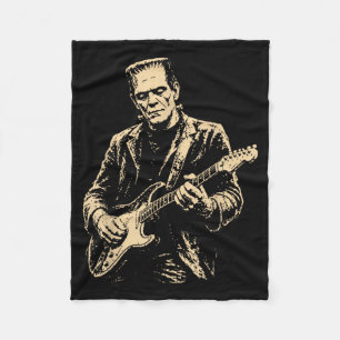 Frankenstein Guitar Fleece Blanket