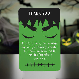 Frankenstein Halloween Baby Shower Book Request Thank You Card