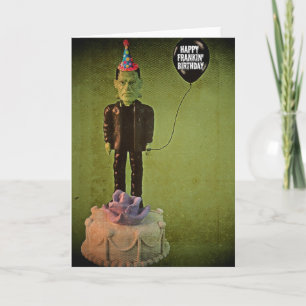 "Frankenstein Halloween" Birthday Card
