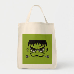 Frankenstein Halloween Face Tote Bag