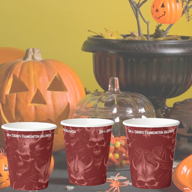 Frankenstein Halloween Party Paper Cups (Frankenstein Halloween Party Paper Cups)