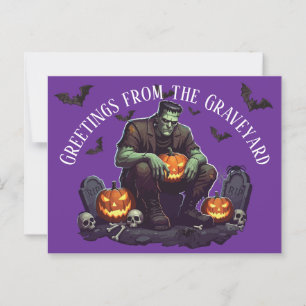 Frankenstein Halloween Postcard
