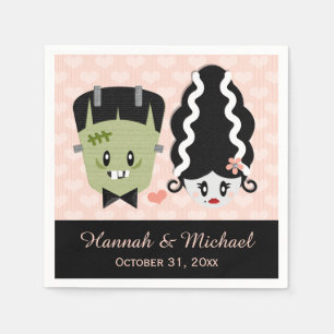 Frankenstein Halloween Wedding Napkin