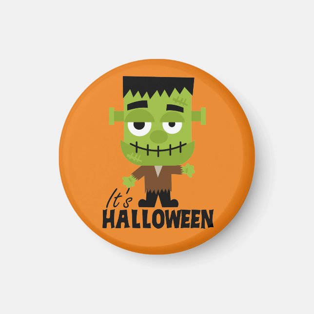 Frankenstein It's Halloween Magnet (Front)
