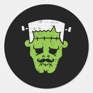 Frankenstein Lazy Halloween Costume Horror Movie M Classic Round Sticker