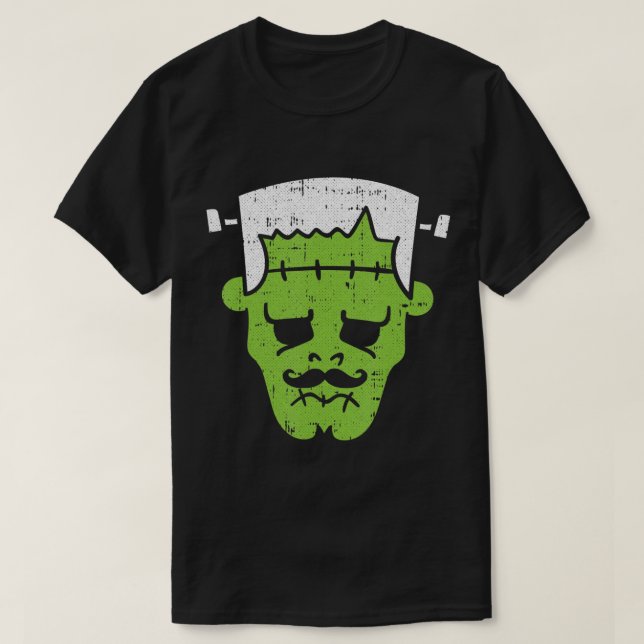 Frankenstein Lazy Halloween Costume Horror Movie M T-Shirt (Design Front)