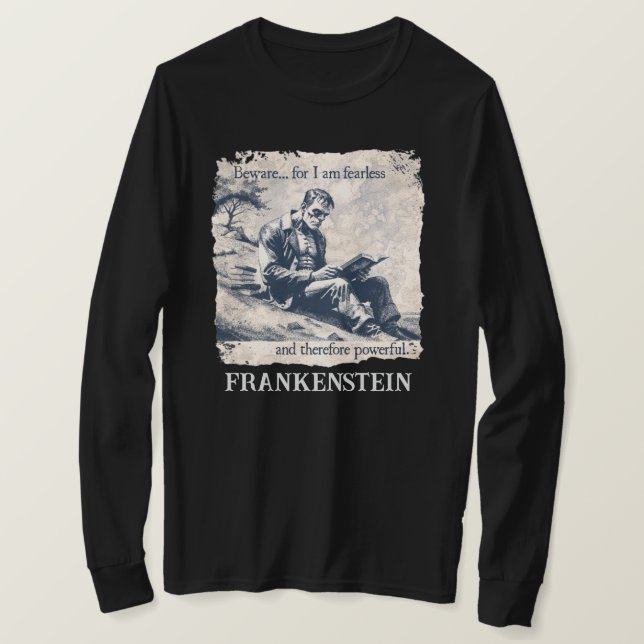 "Frankenstein Long Sleeve T-Shirt  (Design Front)