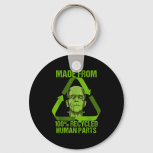Frankenstein Made From 100% Recycled Human Parts H Key Ring