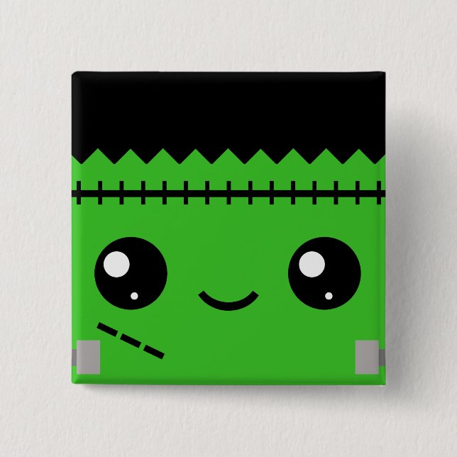 Frankenstein Monster 15 Cm Square Badge (Front)