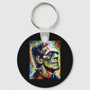 Frankenstein Monster And Bride Halloween Matching Key Ring