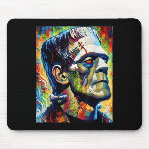 Frankenstein Monster And Bride Halloween Matching Mouse Mat