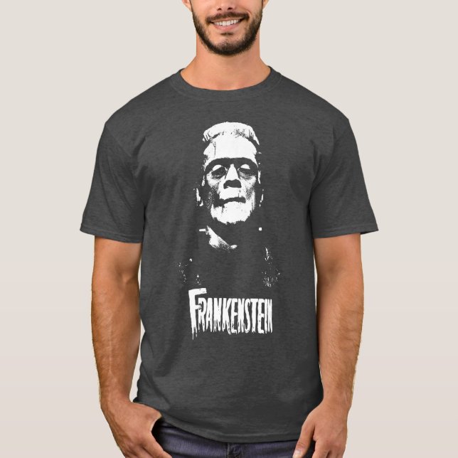 Frankenstein Monster Classic Horror Flick  White T-Shirt (Front)