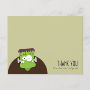 Frankenstein Monster Flat Thank You Note Cards