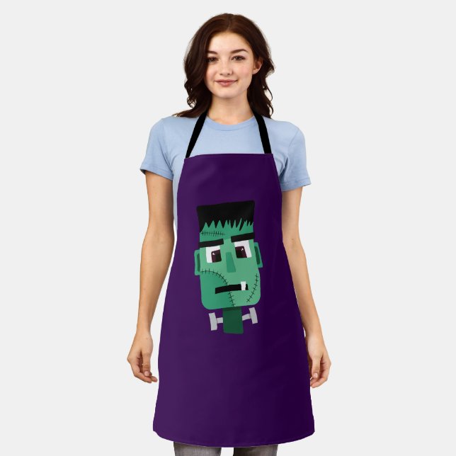 Frankenstein Monster Illustration Apron (Worn)