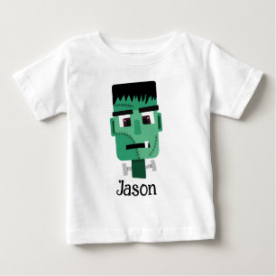 Frankenstein Monster Illustration Baby T-Shirt