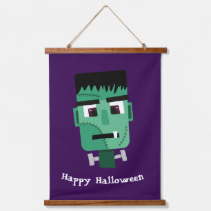 Frankenstein Monster Illustration Hanging Tapestry