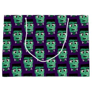 Frankenstein Monster Illustration Large Gift Bag