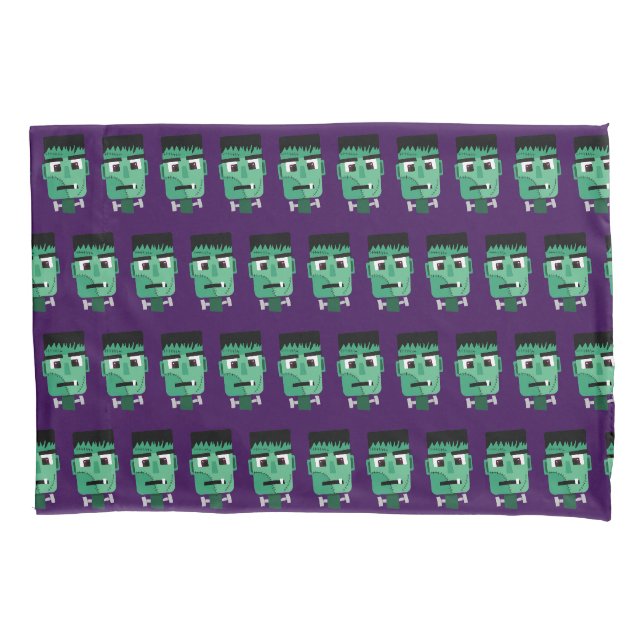 Frankenstein Monster Illustration Pillowcase (Front)