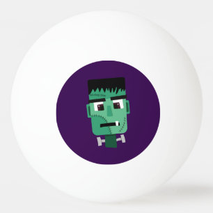 Frankenstein Monster Illustration Ping Pong Ball