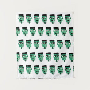 Frankenstein Monster Illustration Tapestry