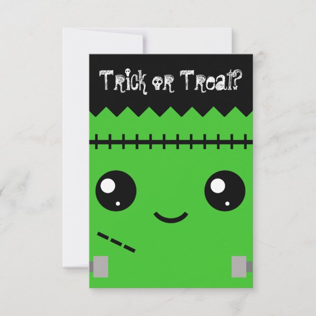 Frankenstein Monster Invitation (Front)