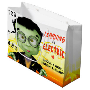 Frankenstein Monster Kindergarten Library Large Gift Bag