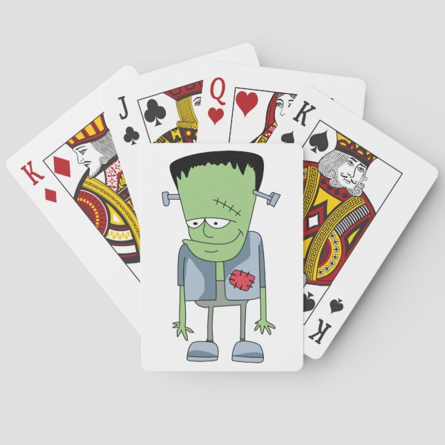 Frankenstein monster playing cards (Back)