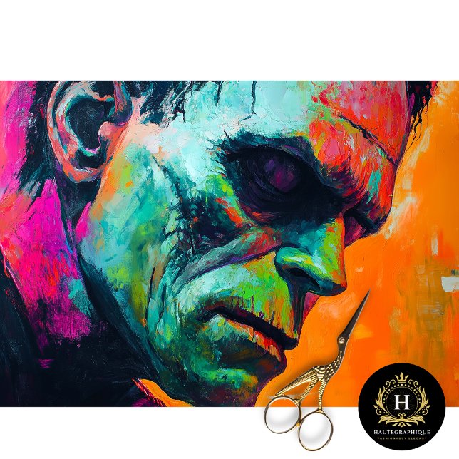 Frankenstein Monster Pop Art Halloween Decoupageup Tissue Paper (Creator Uploaded)