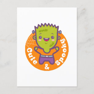 frankenstein monster postcard